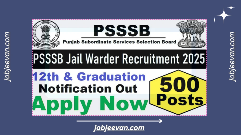 PSSSB Jail Warder Recruitment 2025