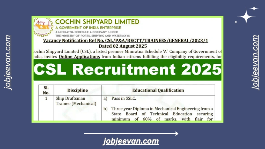 CSL Recruitment 2025