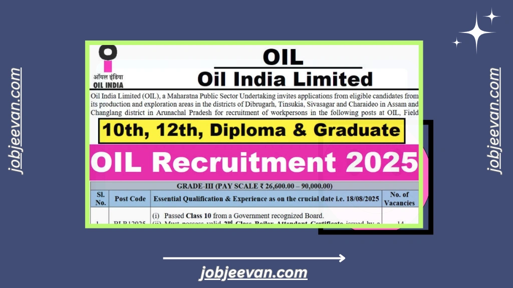 OIL Recruitment 2025